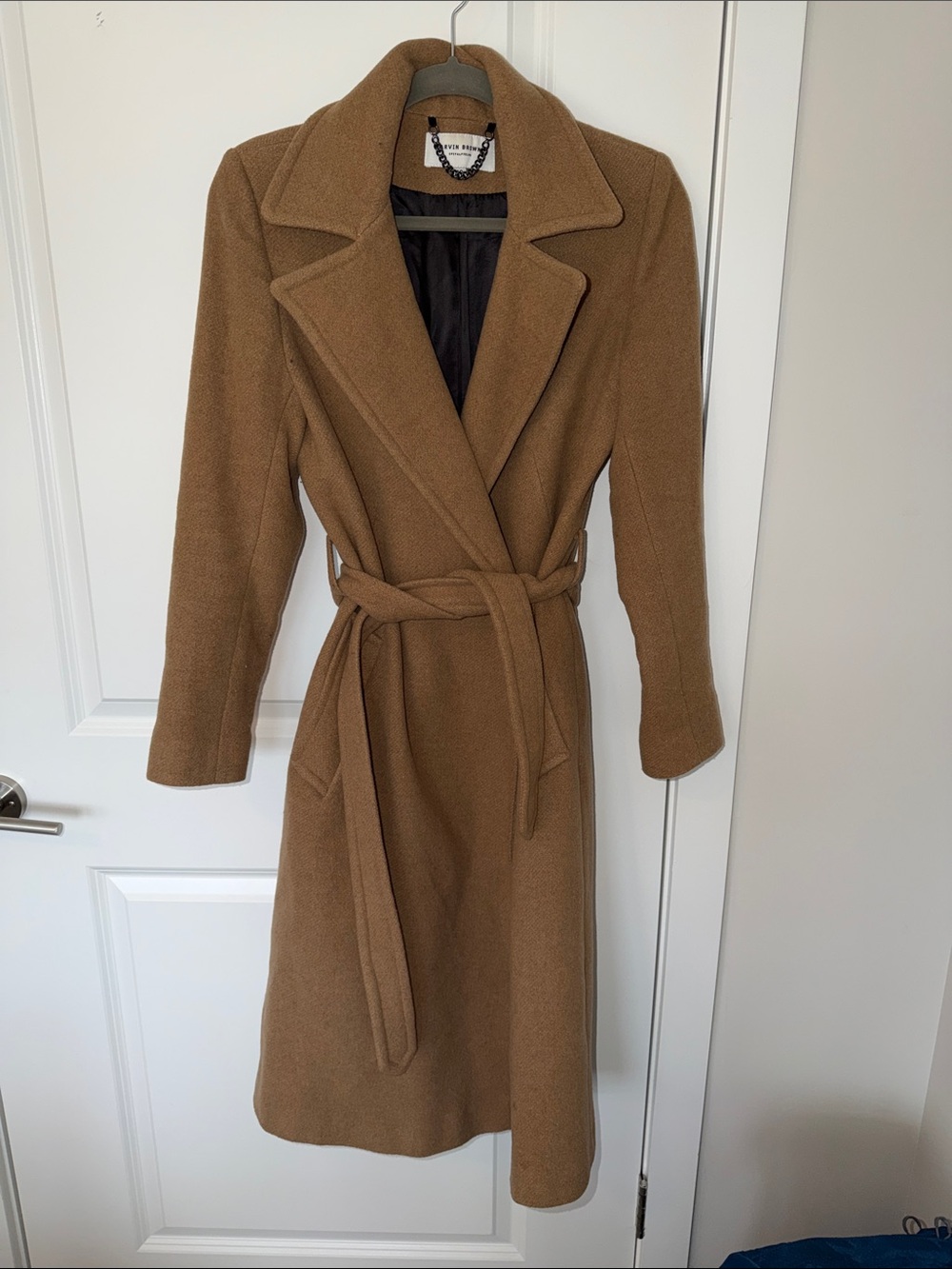 Marvin Browne Spitalfields Camel Wool-Blend Coat